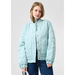 Women's Padded Jacket with Patch Pockets QS image-6