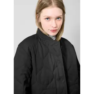 Women's Padded Jacket with Patch Pockets QS image-3