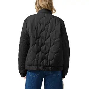 Women's Padded Jacket with Patch Pockets QS image-5