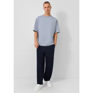 Loose-Fit Straight Jogging Trousers QS image-3