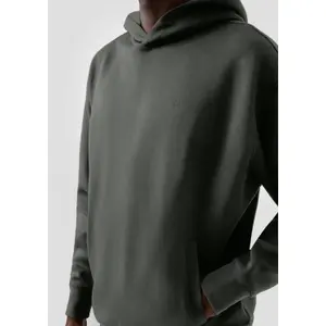 Compact Fleece Hoodie with Side Pockets QS image-3