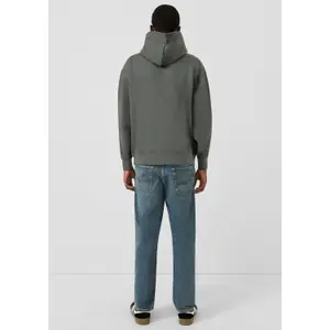Compact Fleece Hoodie with Side Pockets QS image-4