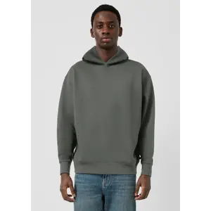 Compact Fleece Hoodie with Side Pockets QS image-6