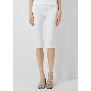 Womens Slim Capri Jeans QS image-6