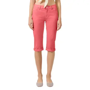 Womens Slim Capri Jeans QS image-2
