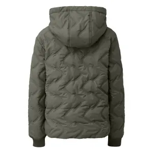 Damenjacke mit geprägtem Steppmuster und Kapuze QS image-1