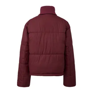 Casual Outdoor Padded Jacket with Integrated Knit Collar for Women QS image-1