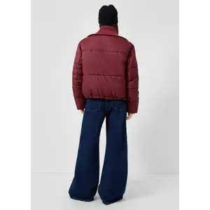 Casual Outdoor Padded Jacket with Integrated Knit Collar for Women QS image-4