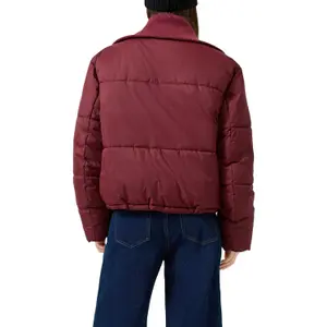 Casual Outdoor Padded Jacket with Integrated Knit Collar for Women QS image-5