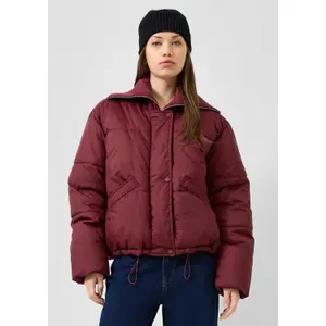 Casual Outdoor Padded Jacket with Integrated Knit Collar for Women QS image-6