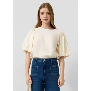 Voluminous Puff Sleeve Blouse Women QS image-6