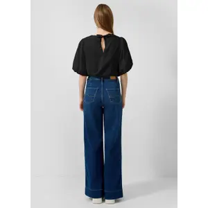 Voluminous Puff Sleeve Blouse Women QS image-4