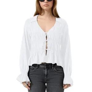 Women's Smocked Blouse QS Regular Fit image-2
