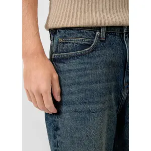 Mid-Rise Denim Shorts QS image-3