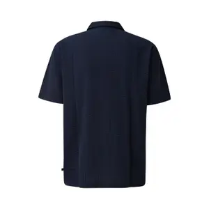 Seersucker Cotton Button-Down Shirt QS image-1
