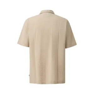 Seersucker Shirt with Lapel QS image-1