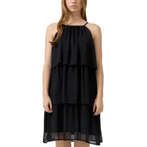 Women's Ruffle Chiffon Dress QS image-2
