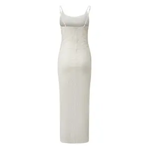 Long Lace Dress with Short Slip for Women QS image-1