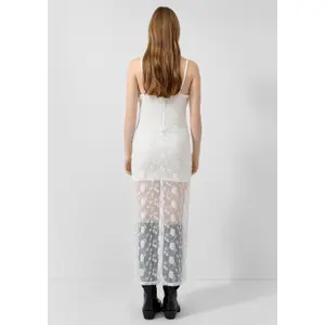 Long Lace Dress with Short Slip for Women QS image-4