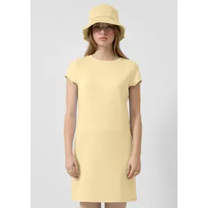 Knee-Length Jersey Dress with Round Neck Women QS image-6