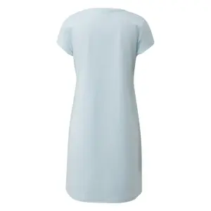 Knee-Length Jersey Dress with Round Neck Women QS image-1