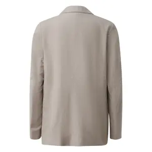 Womens Linen Blend Blazer QS image-1