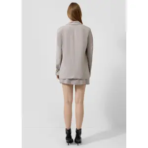 Womens Linen Blend Blazer QS image-4
