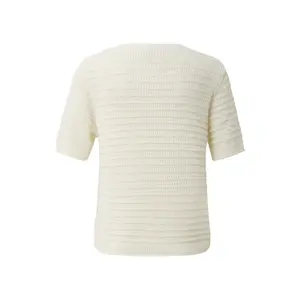 Structured Pattern Short Sleeve Knit Jumper Women QS Regular Fit image-1