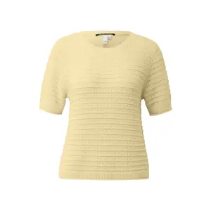 Structured Pattern Short Sleeve Knit Jumper Women QS Regular Fit image-0