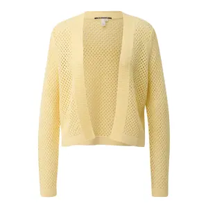 Women's openwork patterned cardigan QS image-0