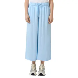 Fluid Viscose Culotte Trousers Women QS image-2