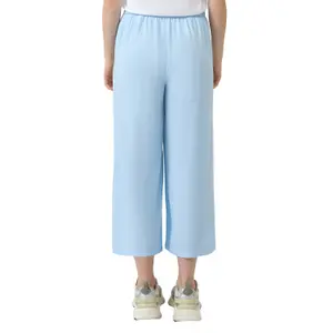 Fluid Viscose Culotte Trousers Women QS image-5