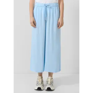 Fluid Viscose Culotte Trousers Women QS image-6