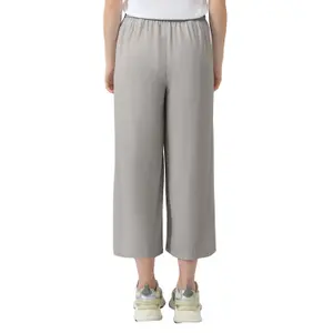 Fluid Viscose Culotte Trousers Women QS image-5