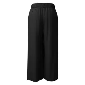 Fluid Viscose Culotte Trousers Women QS image-1
