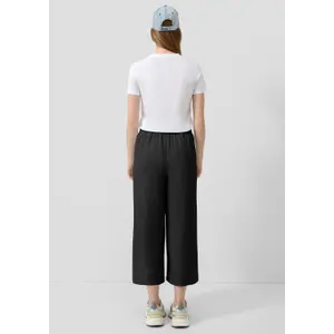 Fluid Viscose Culotte Trousers Women QS image-4