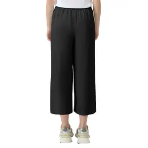 Fluid Viscose Culotte Trousers Women QS image-5