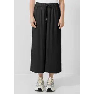Fluid Viscose Culotte Trousers Women QS image-6