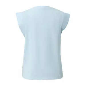 Camisa de algodón con detalle en los hombros mujer QS image-1