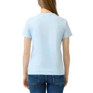 T-shirt από βαμβάκι με μικρή κέντημα γυναικείο QS image-5