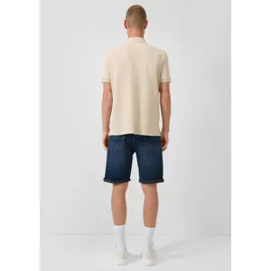 Classic Fit Plain Pique Polo QS image-4