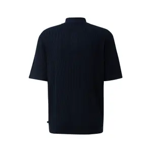 Polo shirt in linen blend QS image-1