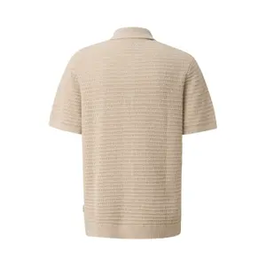 Crochet Texture Knit Pullover QS Relaxed Fit image-1