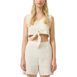 Women's Short Checkered Blouse QS Vichy image-2