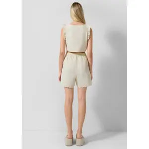 Women's Short Checkered Blouse QS Vichy image-4