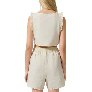 Women's Short Checkered Blouse QS Vichy image-5