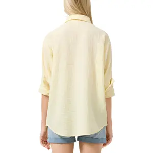 Long Chiffon Blouse Women QS image-5