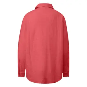 Long Chiffon Blouse Women QS image-1