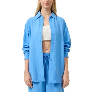 Long Chiffon Blouse Women QS image-2