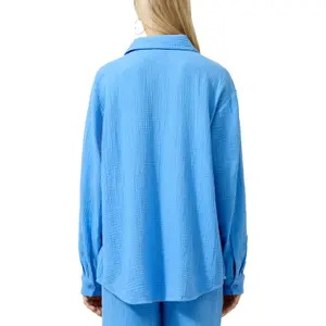 Long Chiffon Blouse Women QS image-5